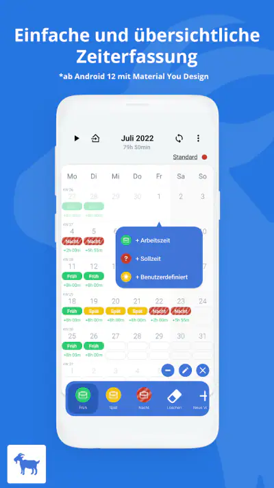 timeGOAT Zeiterfassung screenshot 1