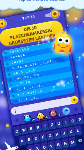 Top 10 Trivia Quiz Quizfragen screenshot 1