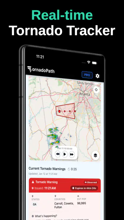 Tornado Tracker by TornadoPath screenshot 1
