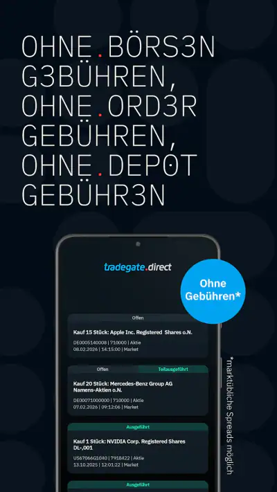 tradegate.direct – Trading-App screenshot 1