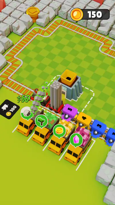 Train Miner: Eisenbahnspiel screenshot 1