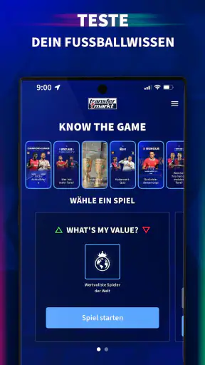 Transfermarkt: Fußball-Quiz screenshot 1
