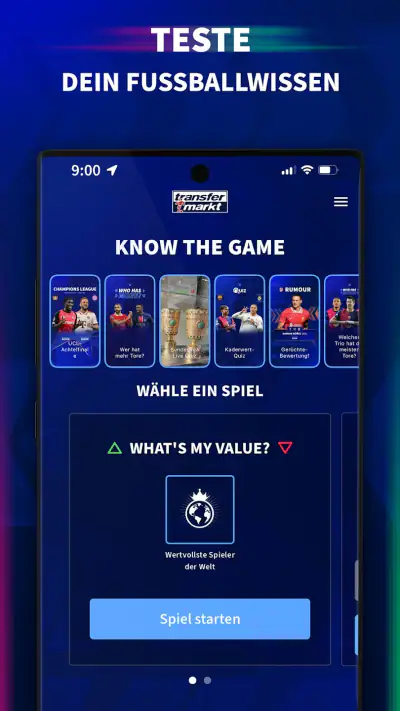 Transfermarkt: Fußball-Quiz screenshot 1