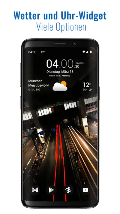 Transparente Uhr & Wetter screenshot 1
