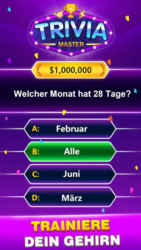 TRIVIA Master -Wort Gehirntest screenshot 1