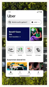 Uber - Eine Fahrt bestellen screenshot