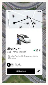 Uber - Eine Fahrt bestellen screenshot