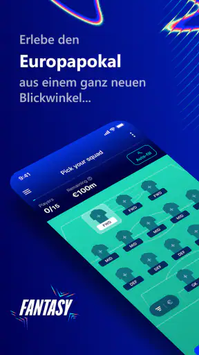 UEFA Gaming: Fantasy Football screenshot 1