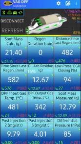 VAG DPF screenshot