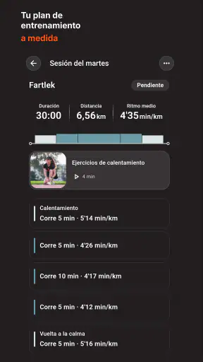 Vercho: entrenamiento running screenshot 1