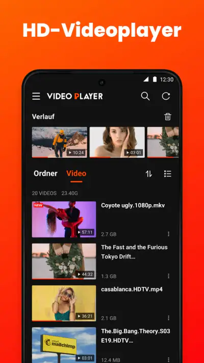 Video Player Alle Formate screenshot 1