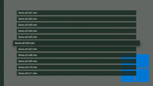 Vimu Media Player für TV screenshot