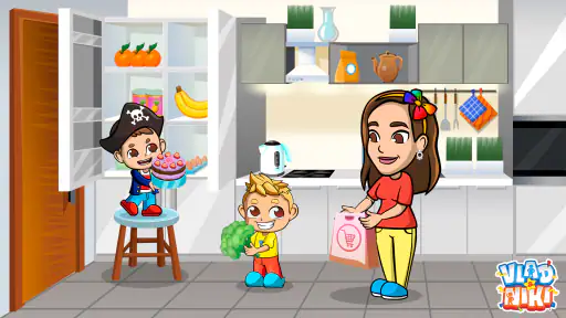 Vlad & Niki Supermarkt Spiel screenshot 3