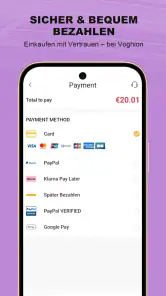 Voghion - Online-Shopping-App screenshot