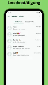 WAMR: gelöschte Nachrichten screenshot