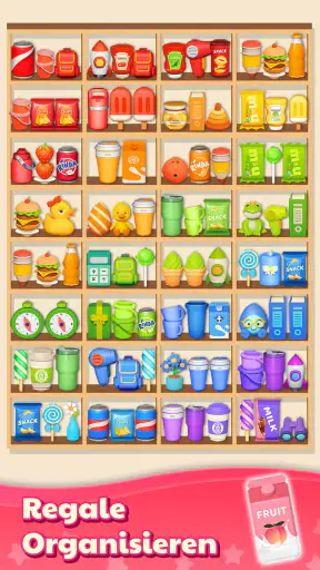 Waren sortieren Match-3-Puzzle screenshot 1