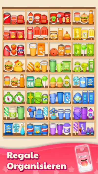 Waren sortieren Match-3-Puzzle screenshot 1