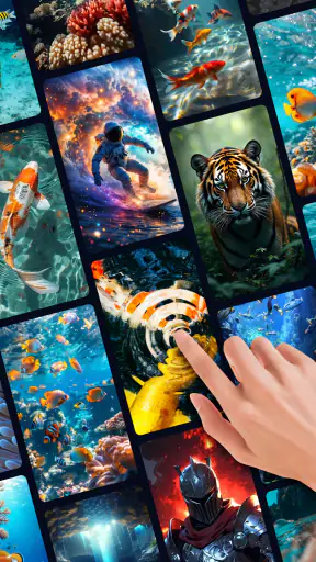 Wellen&3D Live-Hintergrundbild screenshot 1