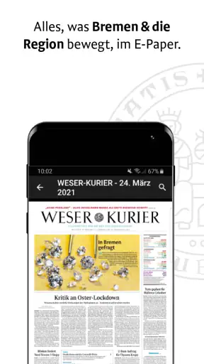 WESER-KURIER E-Paper screenshot 1