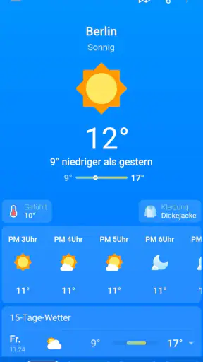 Wetter & Regen - Weather Sky screenshot 1