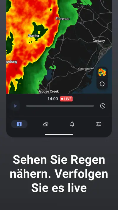 Wetter & Regenradar RainViewer screenshot 1