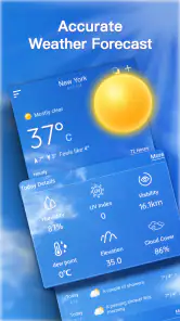 Wetter vorhersage screenshot
