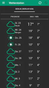 Wetterstation screenshot
