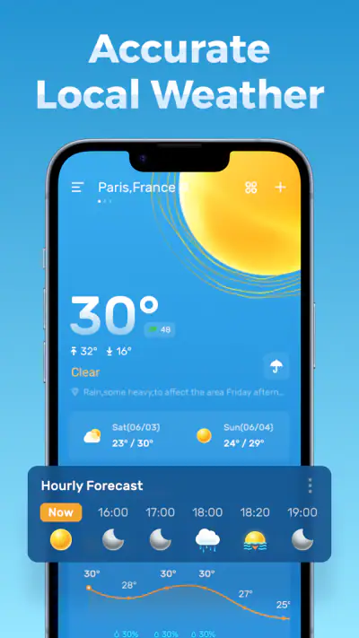 Wettervorhersage screenshot 1