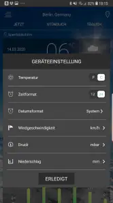 Wettervorhersage App screenshot