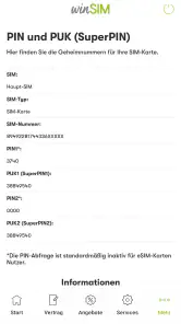 winSIM  Servicewelt screenshot