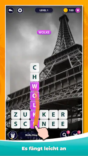 Word Surf - Ein Wortspiel screenshot 1