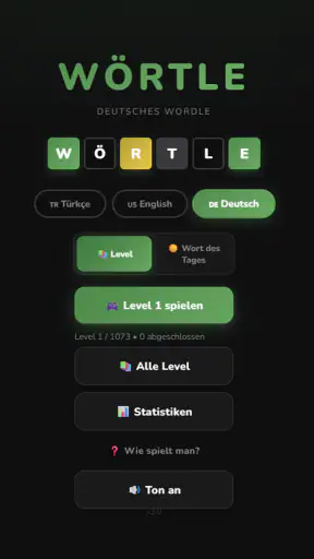 Wörtle - Deutsches Wordle screenshot 1
