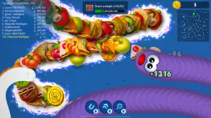 Wurmzone.io Gefräßige Schlange screenshot 1