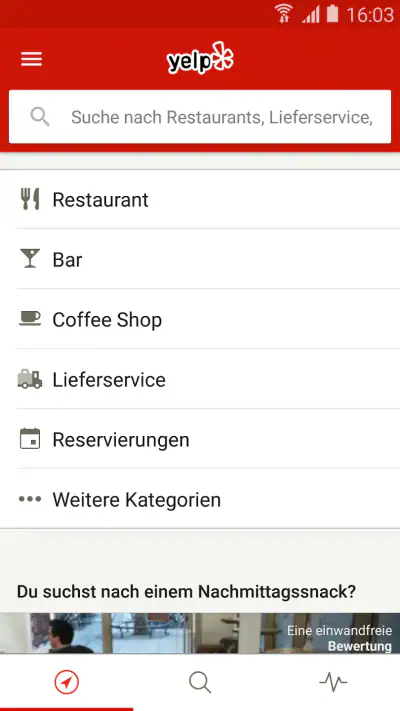 Yelp screenshot 1