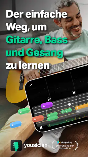 Yousician: Gitarre & Bass screenshot 1