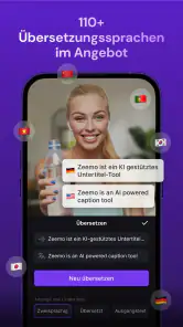 Zeemo:KI Video & Untertitel screenshot