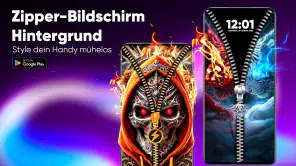 Zipper-Bildschirm Hintergrund screenshot 1
