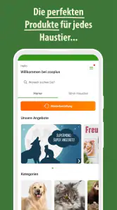 zooplus - Tierbedarf Online screenshot