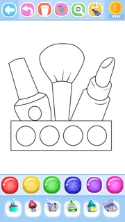 Glitter Beauty Coloring Pages screenshot 2