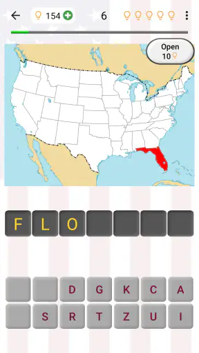 50 US States - American Quiz screenshot 1