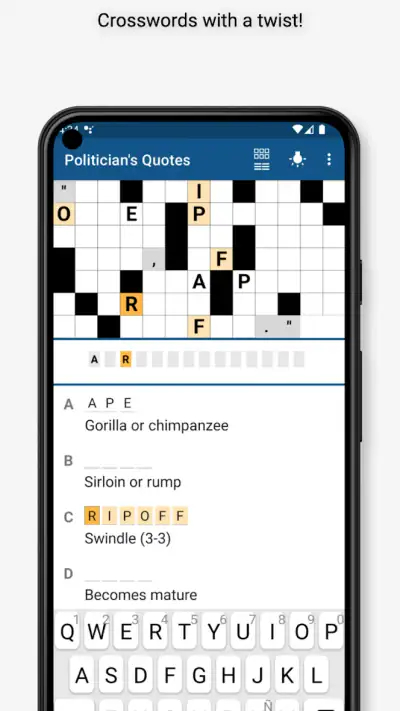 Acrostic Crossword Puzzles screenshot 1