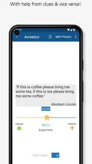 Acrostic Crossword Puzzles screenshot 2