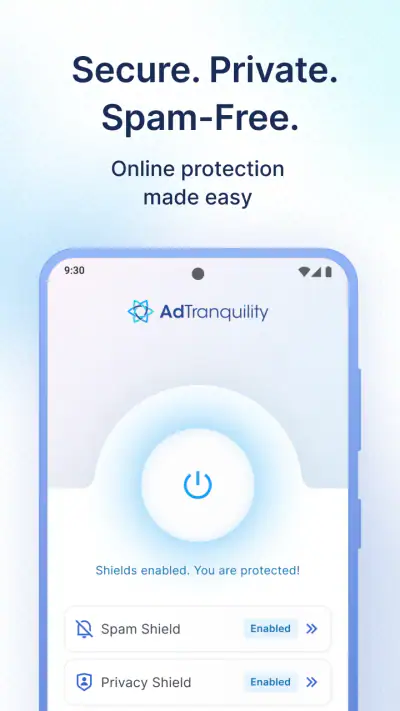 AdTranquility VPN Spam Blocker screenshot 1