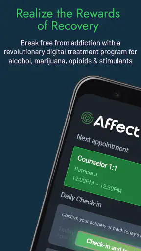 Affect: Addiction Recovery screenshot 1