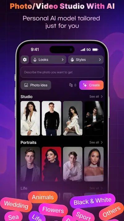 AI Photo Generator - ReCrea screenshot 1