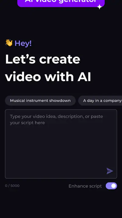 AI Video Maker - Renderforest screenshot 1
