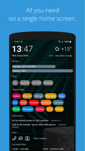 AIO Launcher screenshot 1