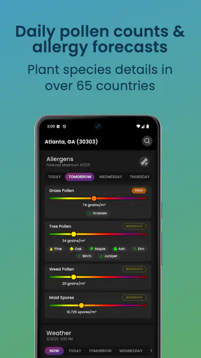 AirScope: Pollen & Air Quality screenshot 1