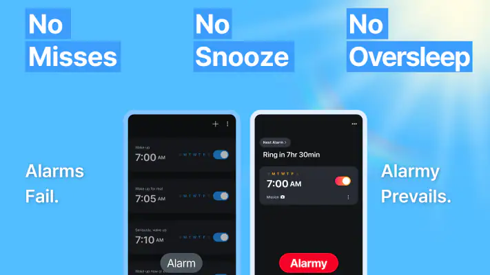 Alarmy - Alarm Clock & Sleep screenshot 1