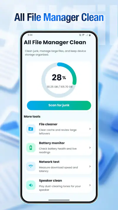 All File Manager Clean screenshot 1